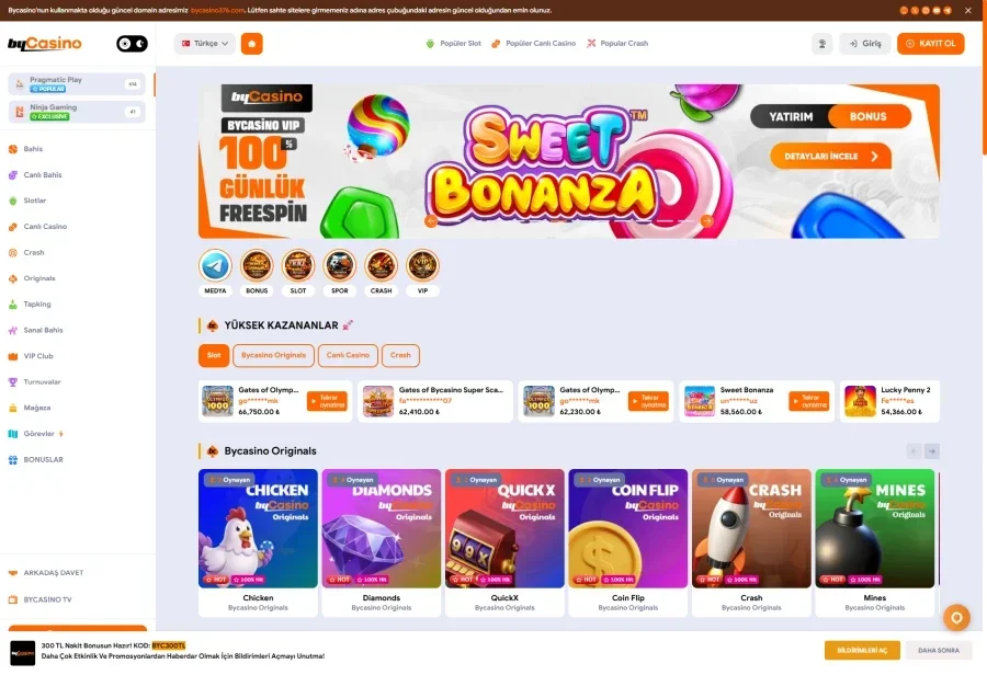 Bycasino ekran görüntüsü